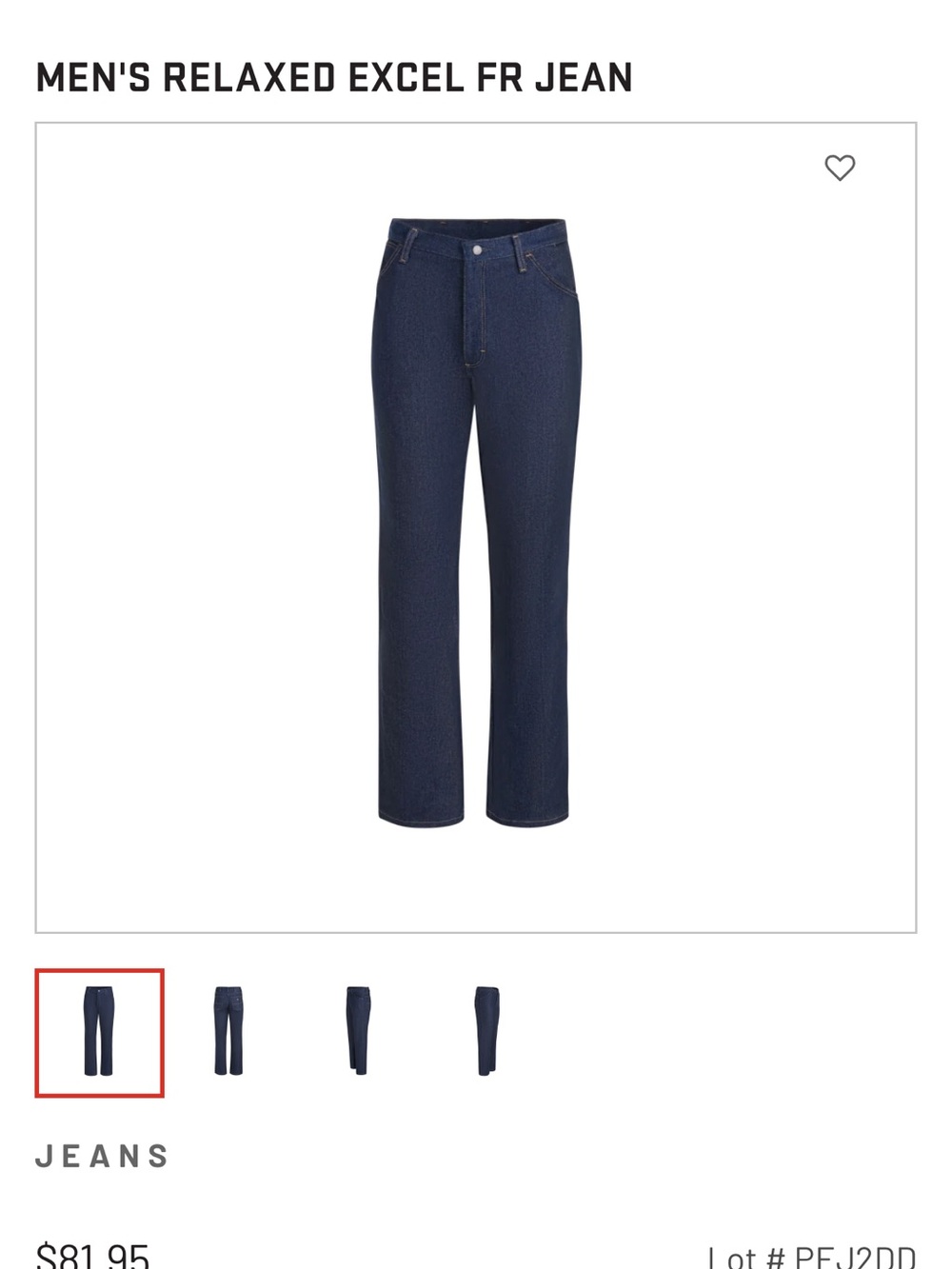 Men’s Relaxed Excel FR Jeans - Picture 6 of 7